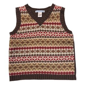 Janie and Jack English Countryside Sweater Vest 3T